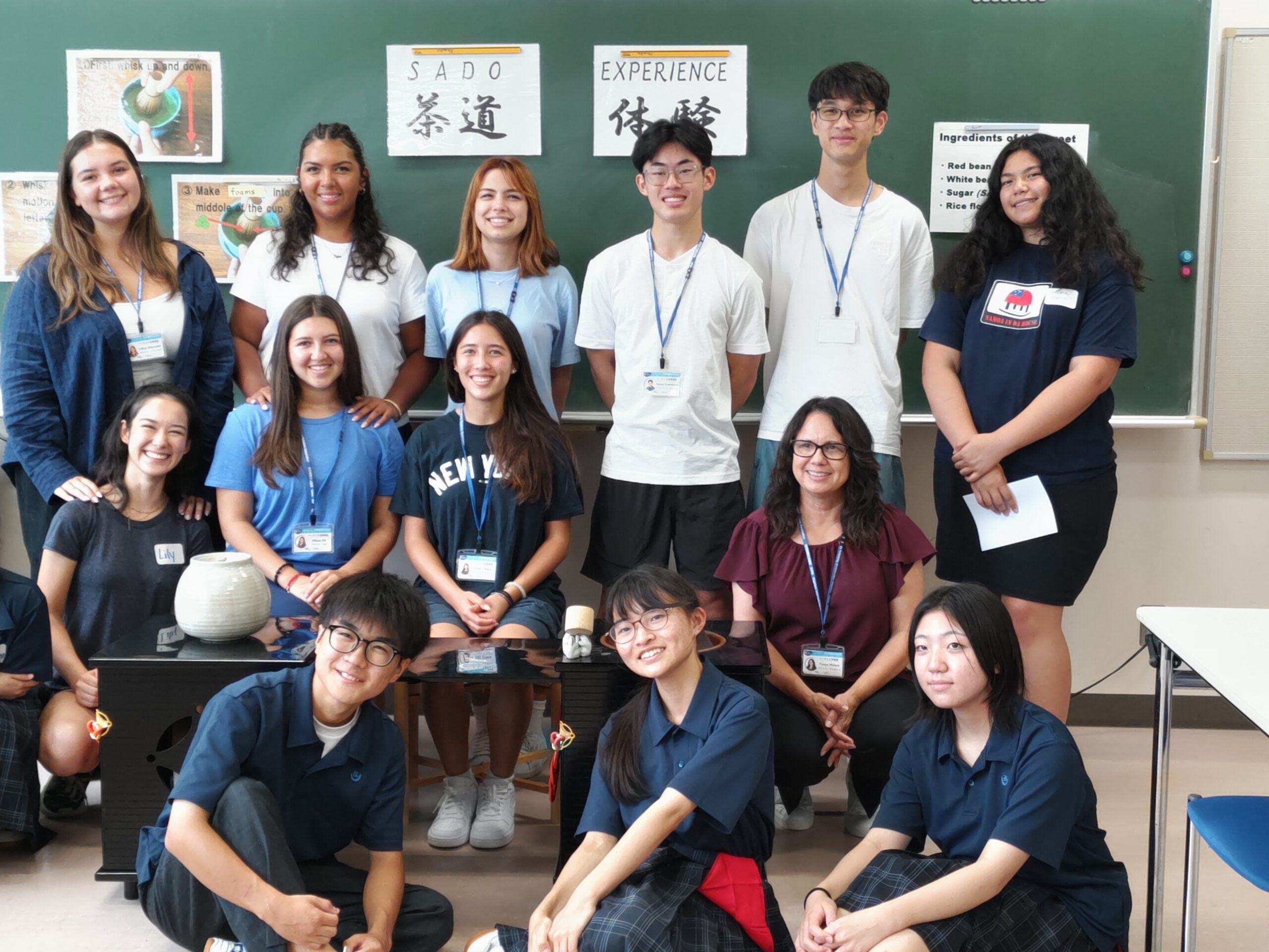茶道部　トーランス市青少年派遣団 茶道体験